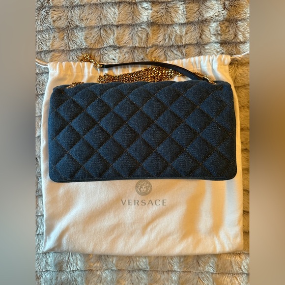 Versace Denim shoulder bag with Tags ( Full inclusion) - Picture 9 of 11
